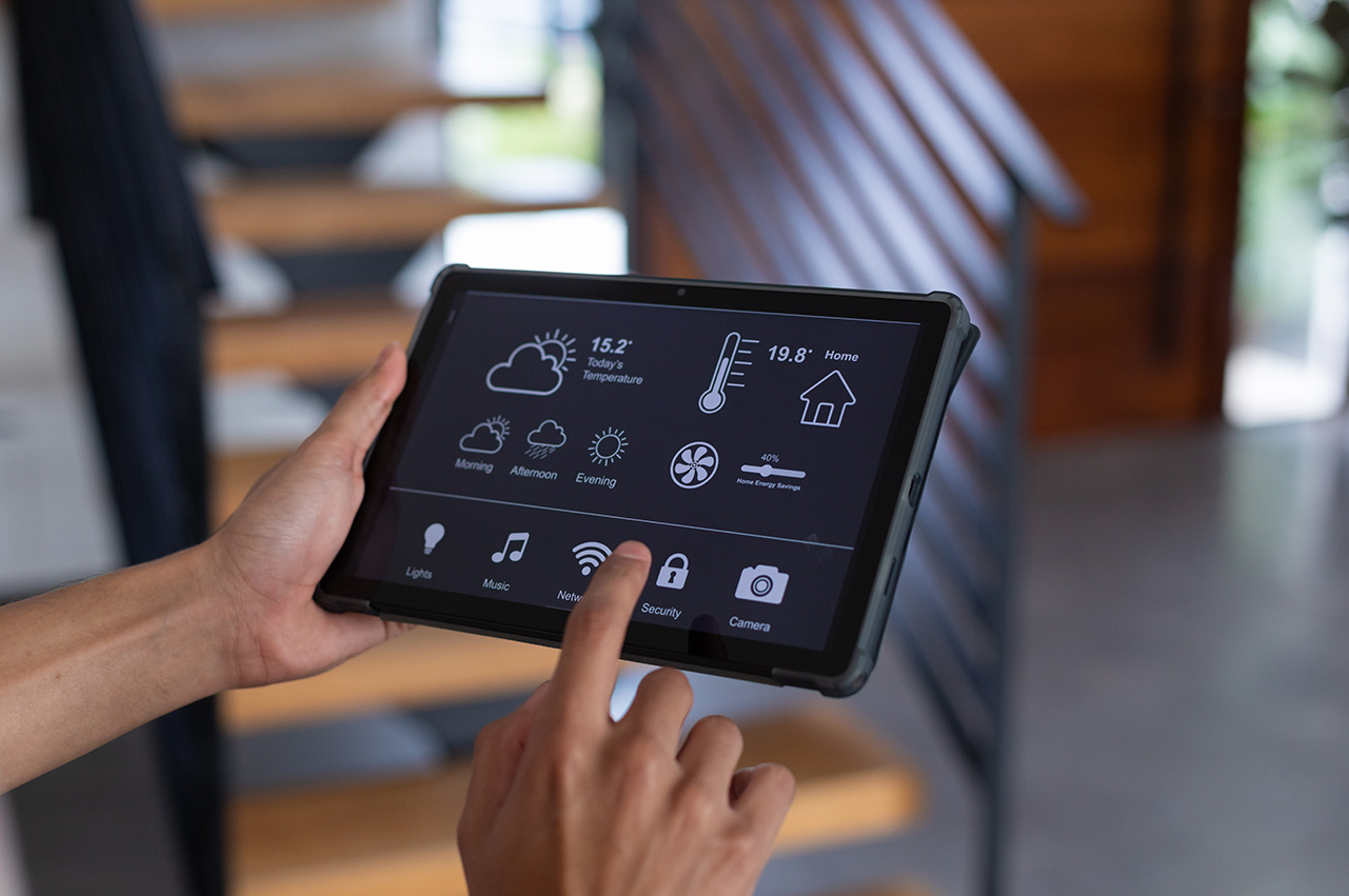 Smart home technology in a living space